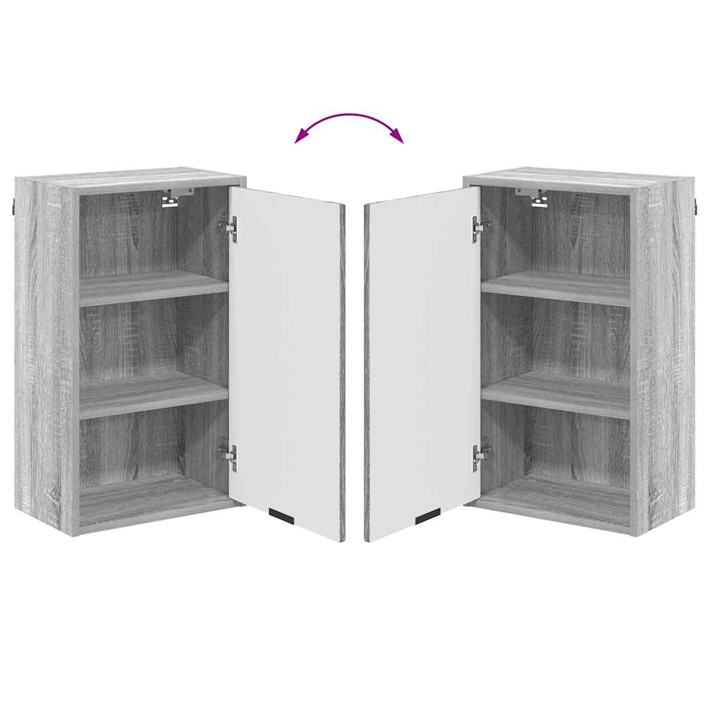 Set namještaja za kupaonicu Siva Sonoma Inženjersko drvo, Metal