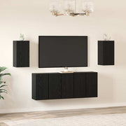 Set TV komoda Zidne 7 pcs Crni hrast 30,5 x 30 x 60 cm