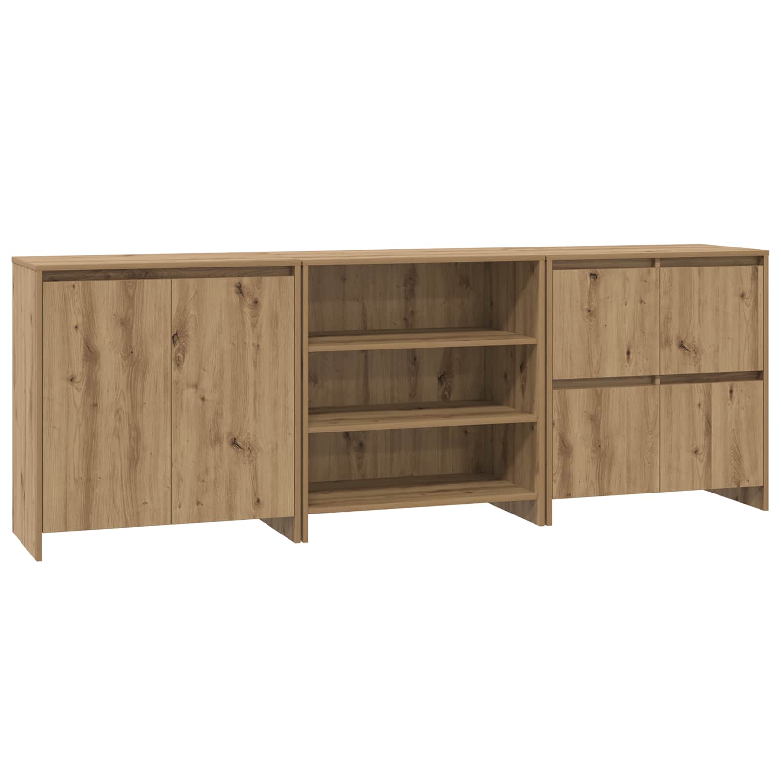 Kreveta s ladicama 3 pcs Umjetnički hrast 70 x 41 x 75 cm