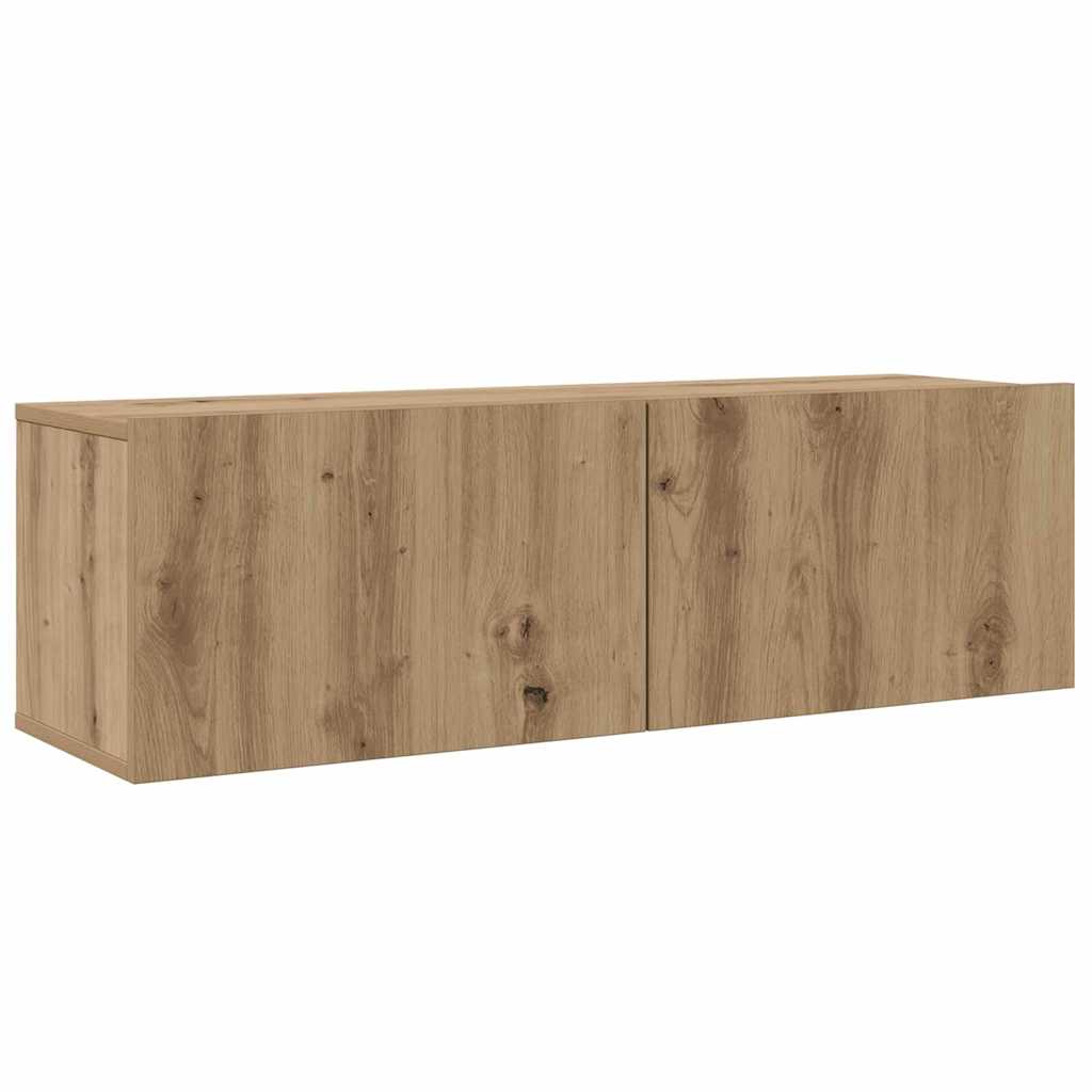 TV Kabinet za Zid 4 pcs Umjetnički hrast Konstruirano drvo