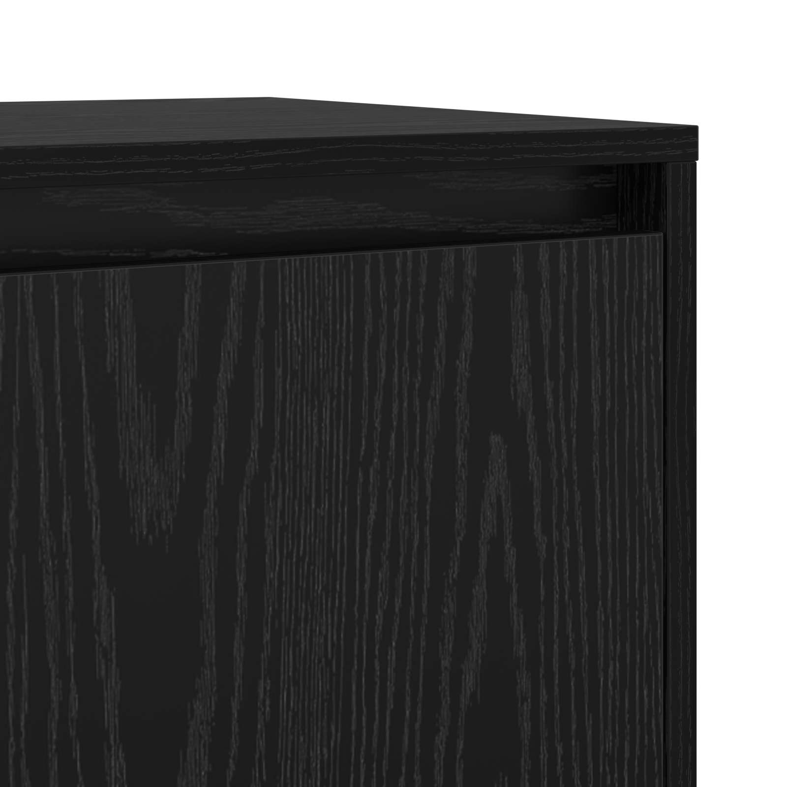 Kreveta 2 pcs Crni hrast 70 x 41 x 75 cm Konstruirano drvo