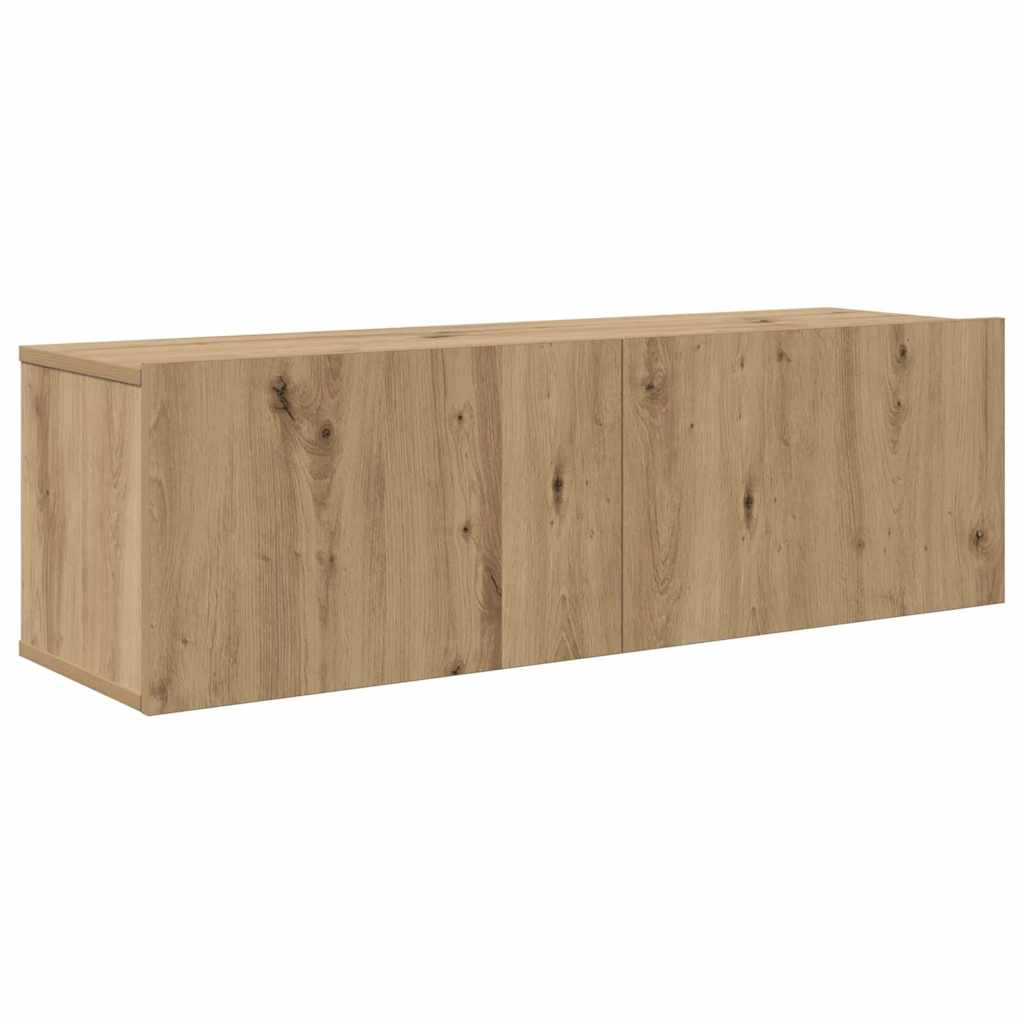 Set TV komoda Zidne 4 pcs Umjetnički hrast Konstruirano drvo