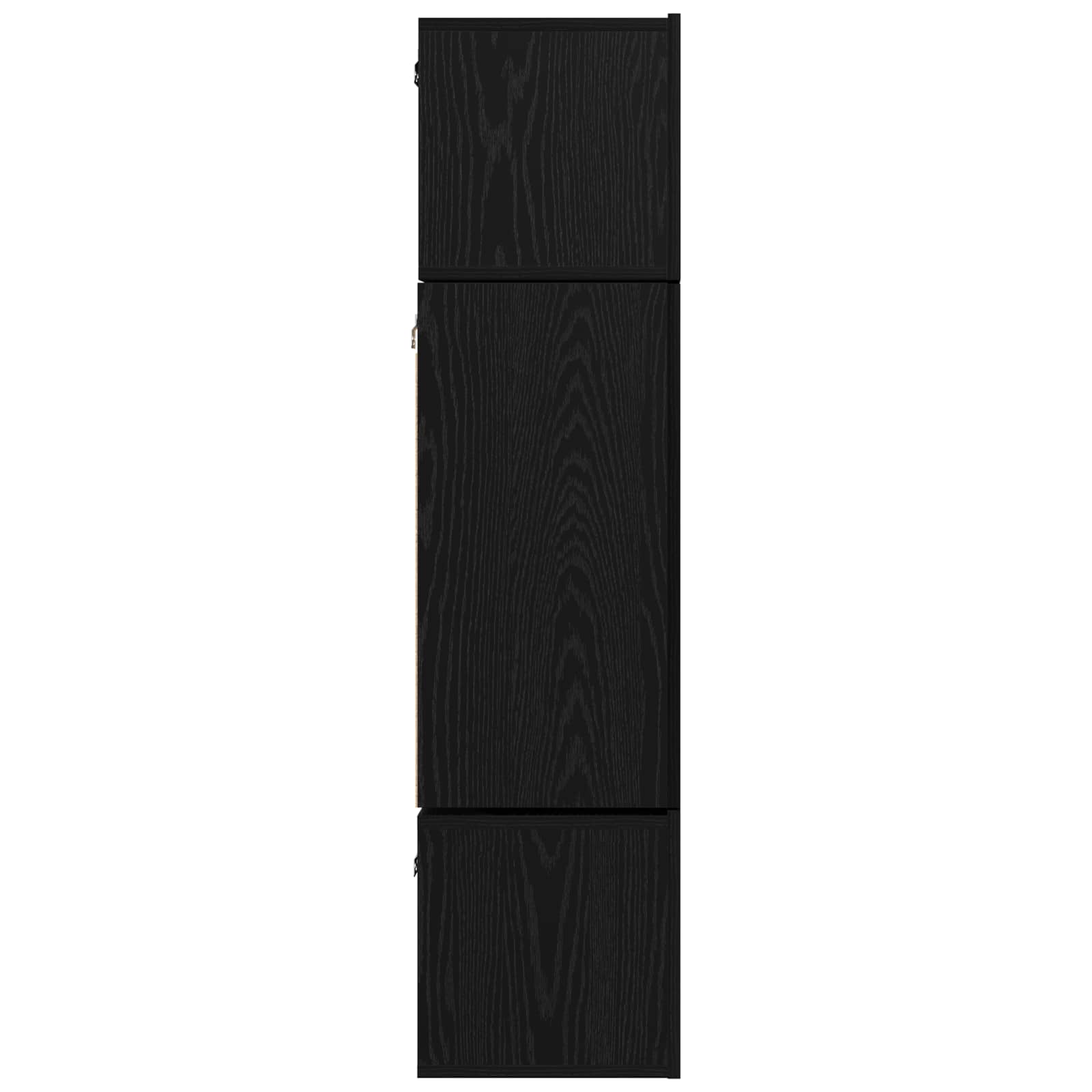 Set TV komoda Zidne 6 pcs Crni hrast Konstruirano drvo