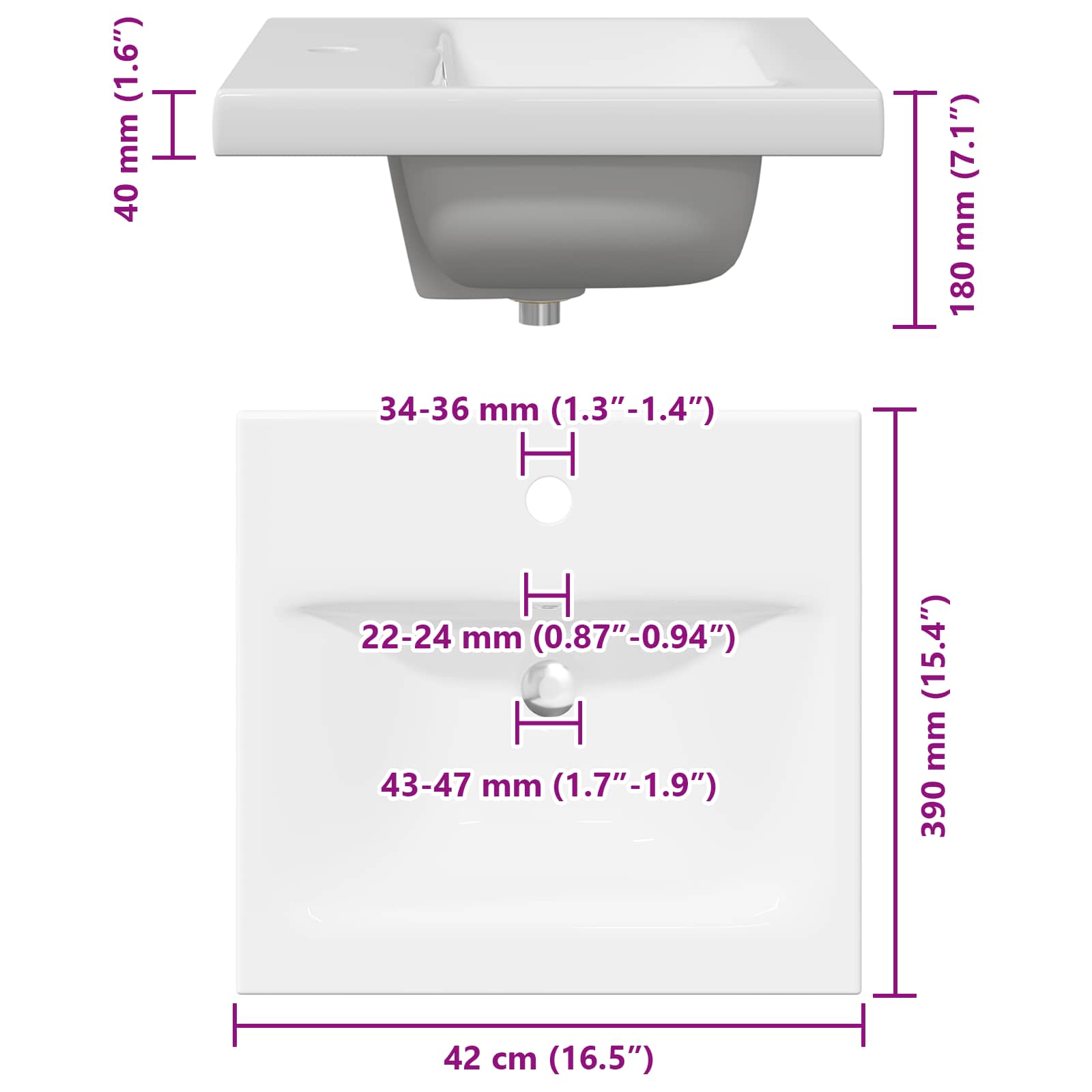 Set namještaja za kupaonicu Zidne 2 pcs Crni hrast i bijela