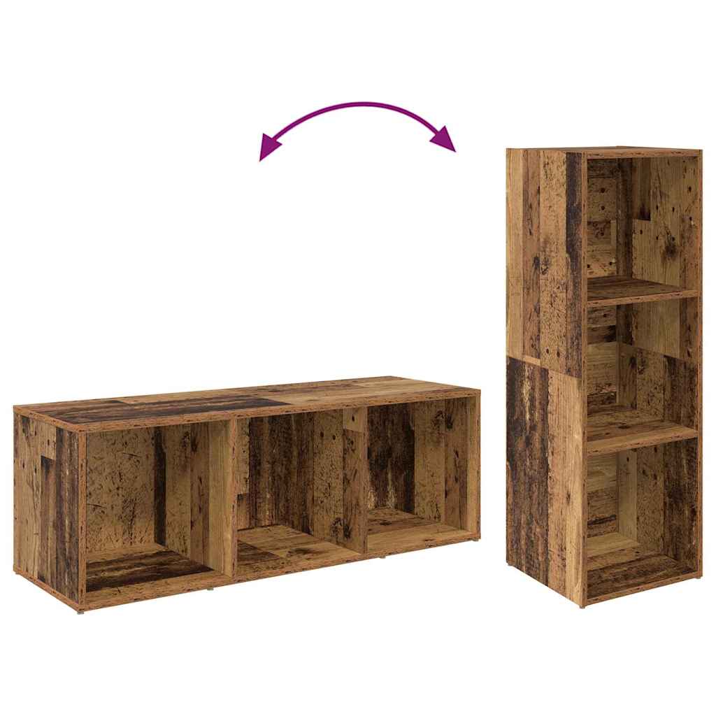 Set TV komoda Zidne 4 pcs Staro drvo 37 x 35 x 107 cm