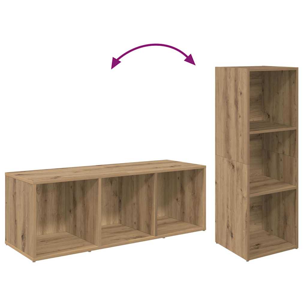 Set TV komoda Zidne 4 pcs Umjetnički hrast 37 x 35 x 107 cm