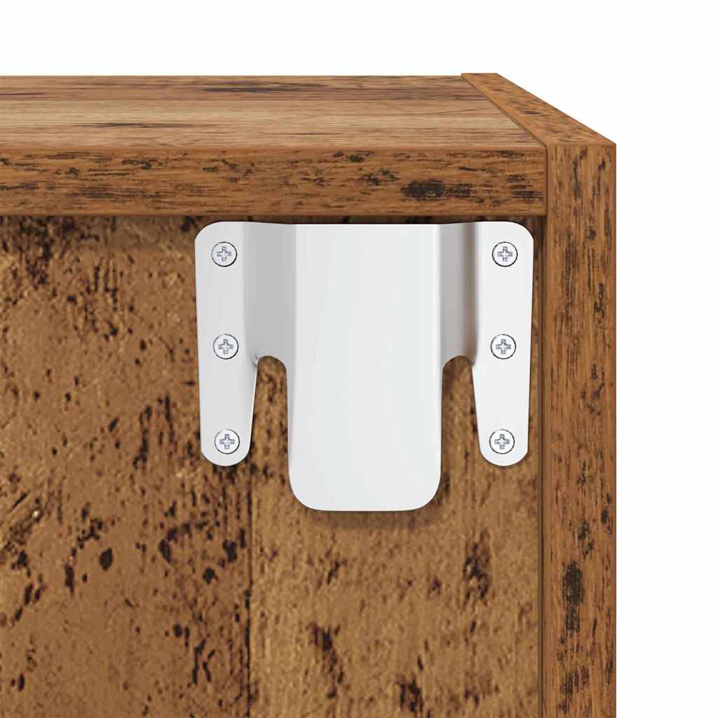 Set TV komoda Zidne 2 pcs Staro drvo 37 x 37 x 142,5 cm