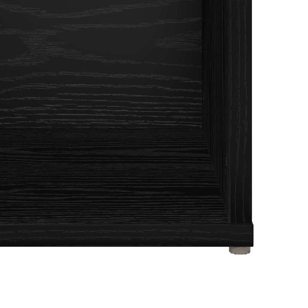 Set TV komoda Zidne 2 pcs Crni hrast 107 x 35 x 37 cm
