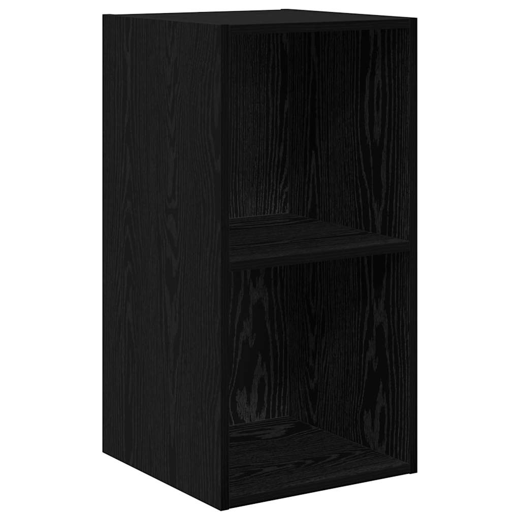 Set TV komoda Zidne 2 pcs Crni hrast 37 x 37 x 72 cm