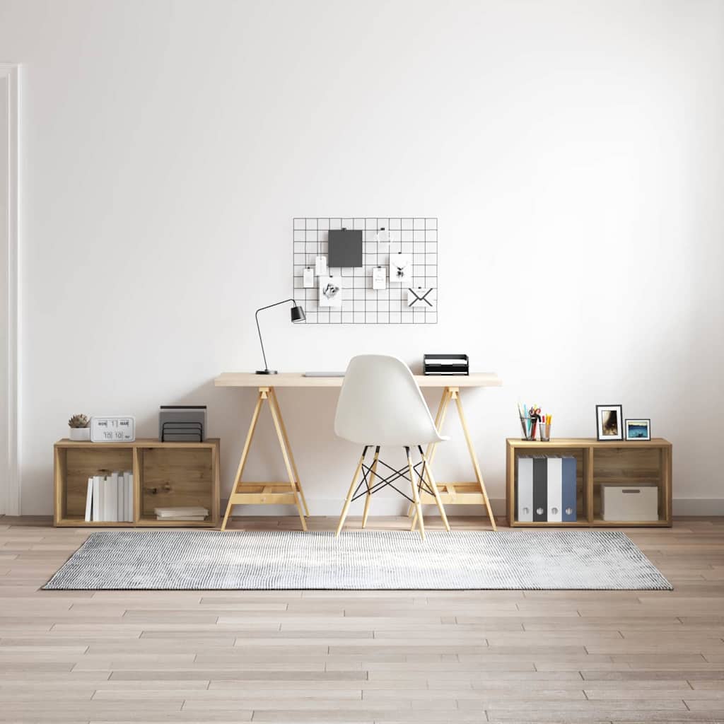 Set TV komoda Zidne 2 pcs Umjetnički hrast 37 x 35 x 72 cm