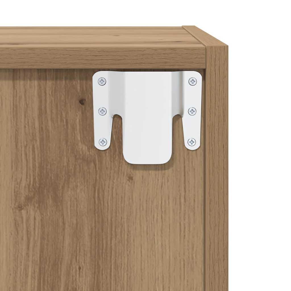 Set TV komoda Zidne 4 pcs Umjetnički hrast 37 x 37 x 72 cm