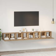 Set TV komoda Zidne 4 pcs Umjetnički hrast 60 x 30 x 30 cm