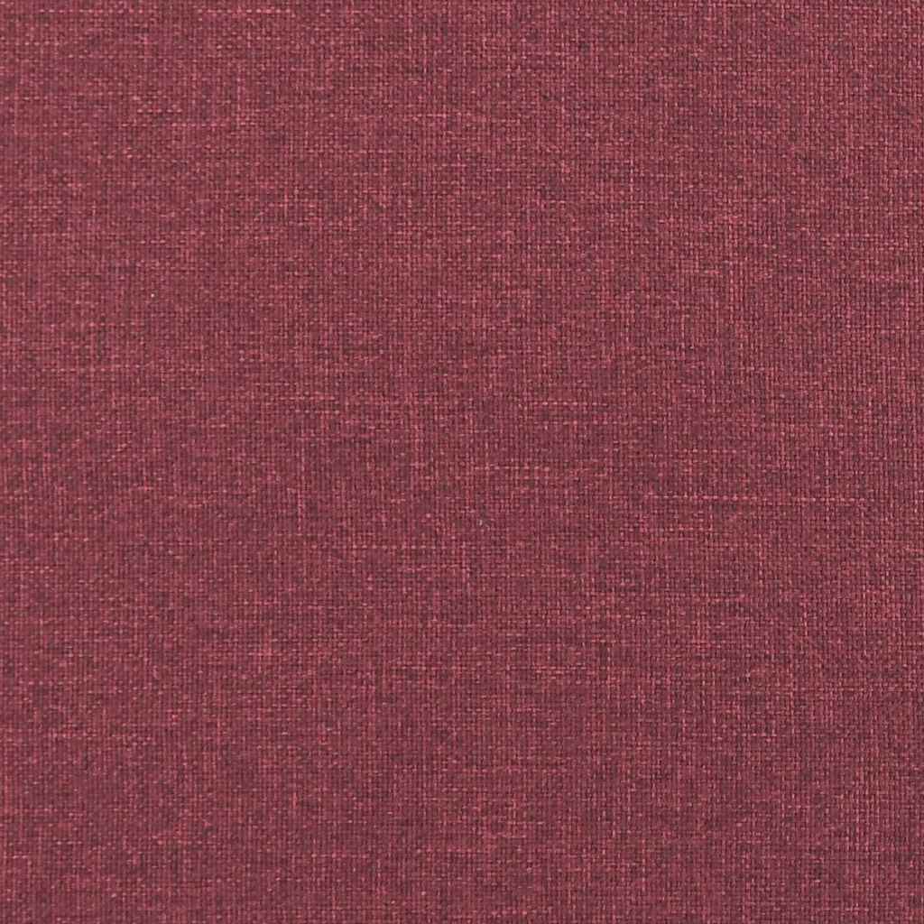 Kutni okvir kreveta Vinska crvena 100 cm x 200 cm tkanina