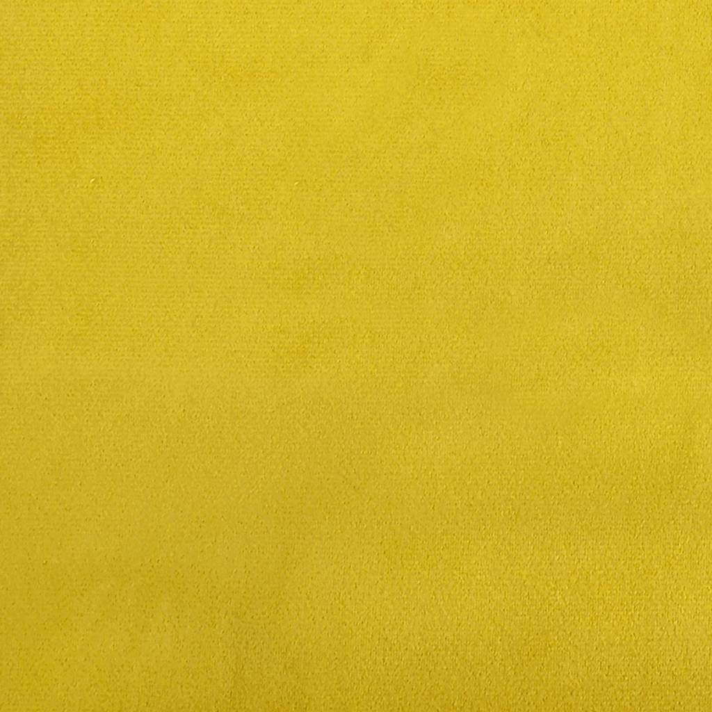 Kutni okvir kreveta s uzglavljem Žuta 80 cm x 200 cm Baršun