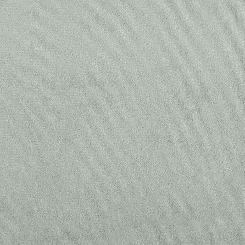 Kutni okvir kreveta Svijetlo siva 80 cm x 200 cm Baršun