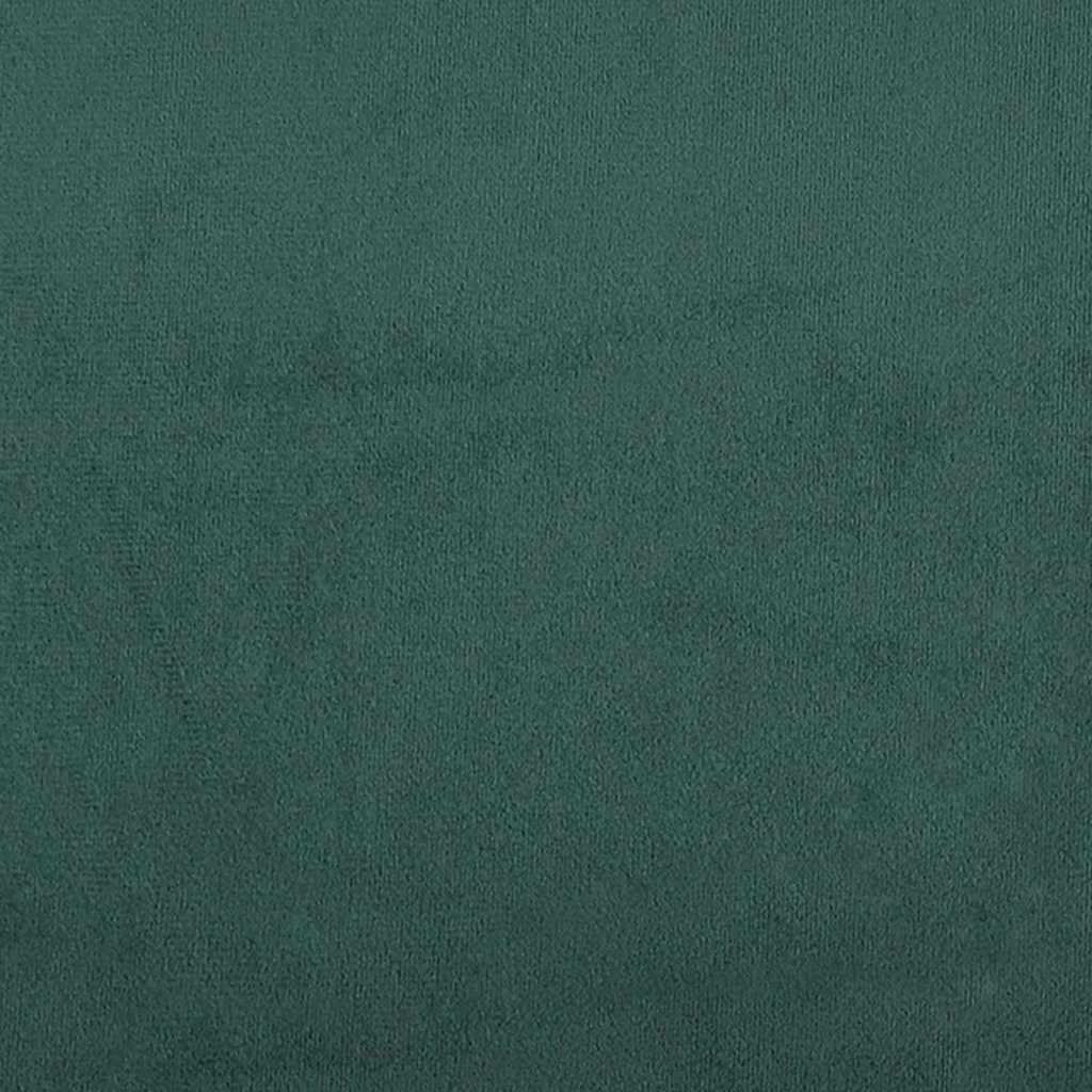 Kutni okvir kreveta Tamnozelena 90 cm x 200 cm Baršun