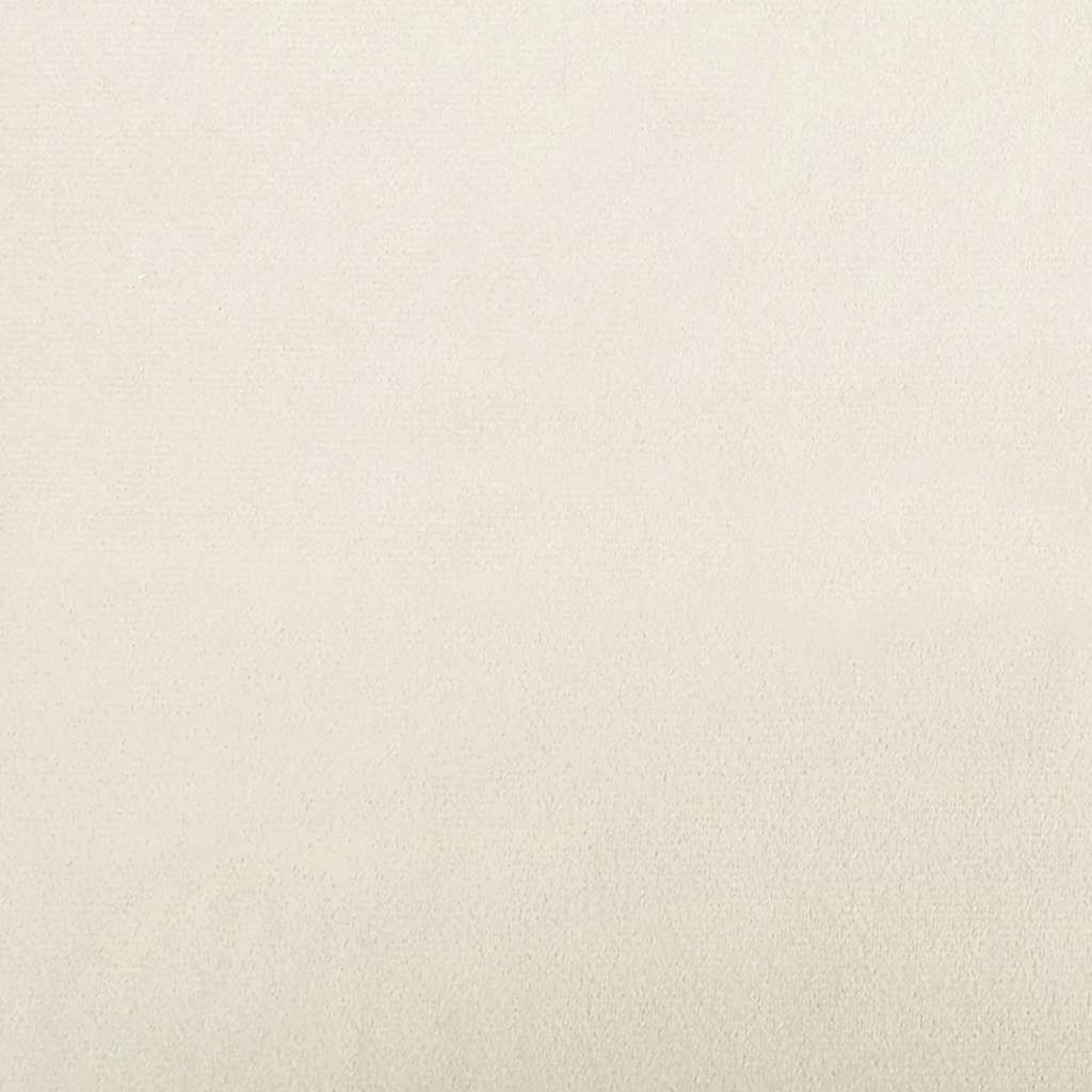 Kutni okvir kreveta Krema 100 x 200 cm Baršun