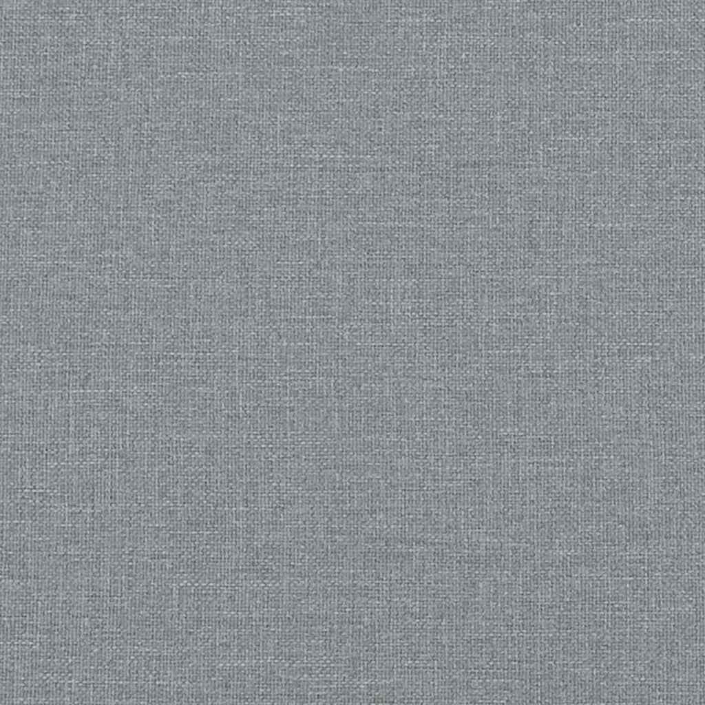 Kutni okvir kreveta Svijetlo siva 90 x 200 cm tkanina