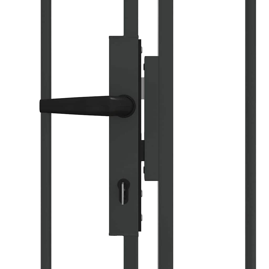 Ogradna vrata ASSEN 301 x 175,5 cm Čelik Siva
