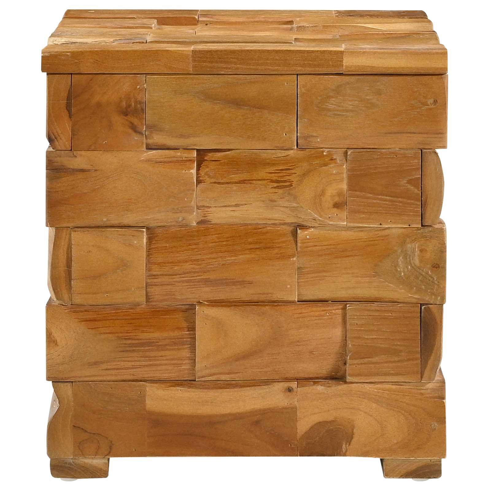 Stolica za Skladištenje Smeđa 40 x 40 x 45 cm Čvrsto teak drvo