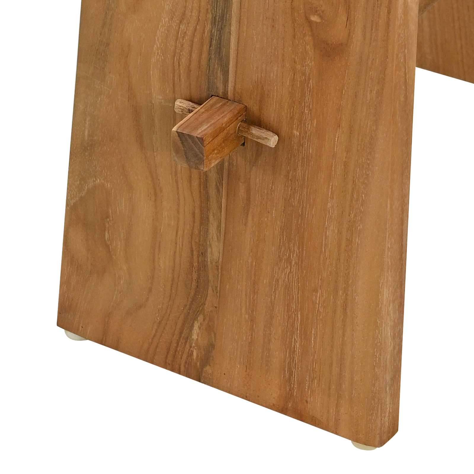 Kupaonska stolica Smeđa 50 x 29,5 x 50,5 cm Čvrsto teak drvo