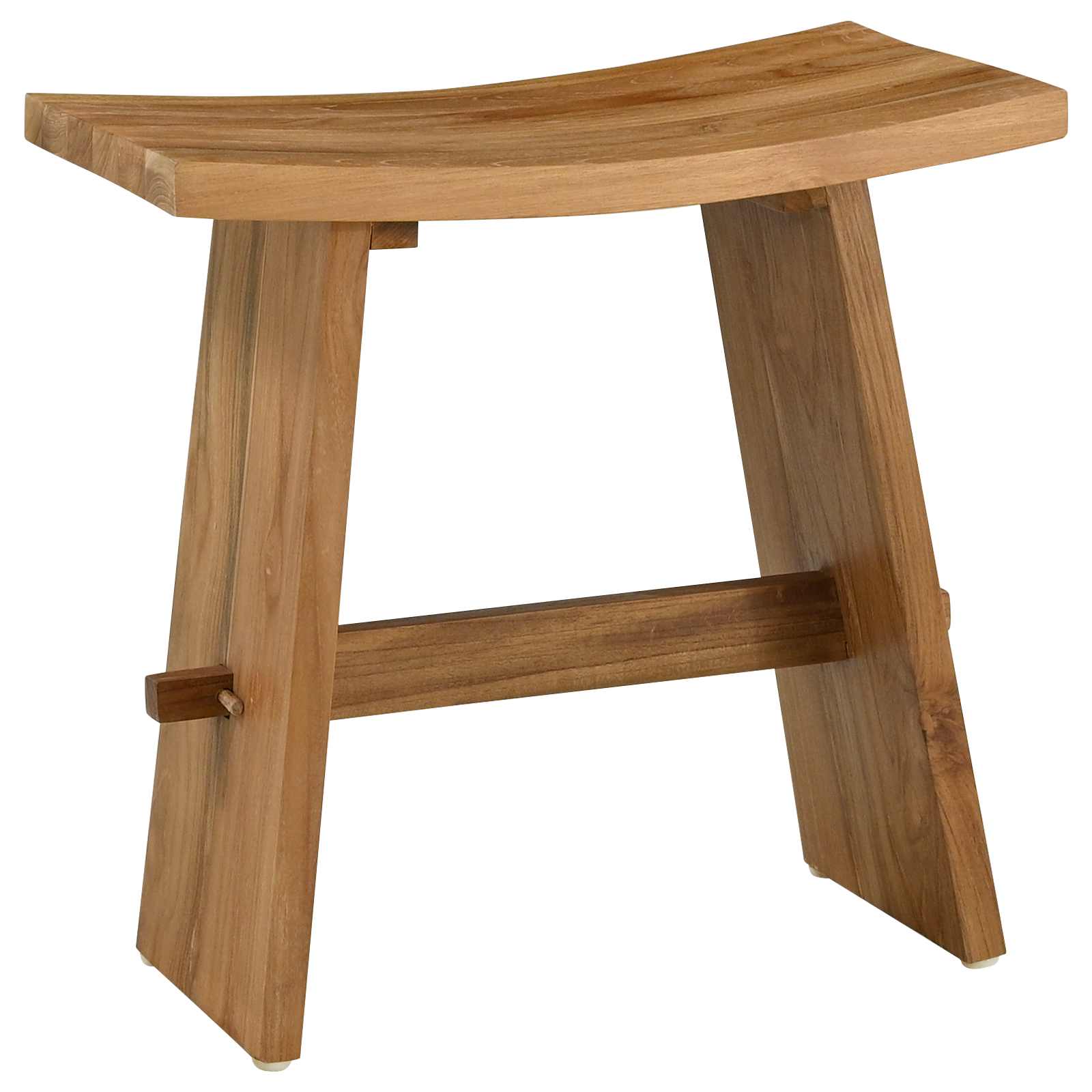 Kupaonska stolica Smeđa 50 x 29,5 x 50,5 cm Čvrsto teak drvo