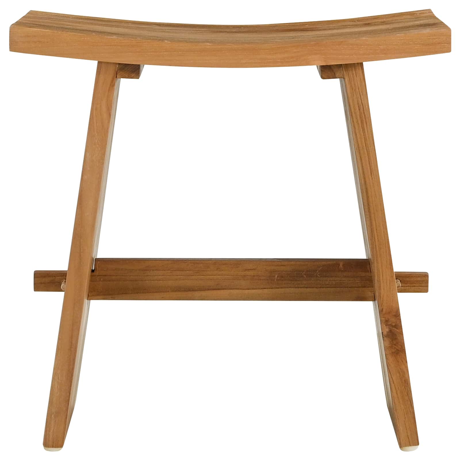 Kupaonska stolica Smeđa 50 x 29,5 x 50,5 cm Čvrsto teak drvo
