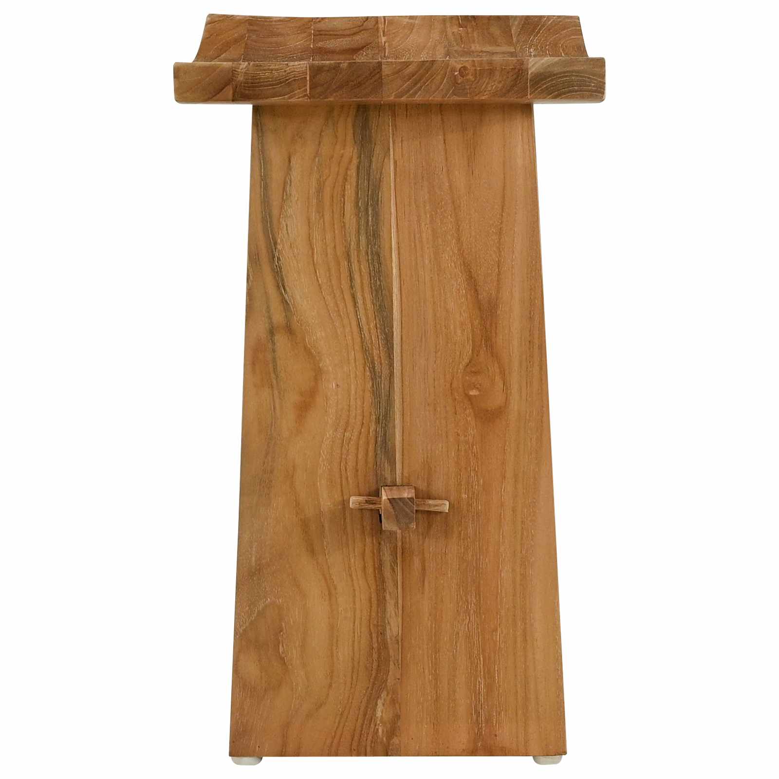 Kupaonska stolica Smeđa 50 x 29,5 x 50,5 cm Čvrsto teak drvo