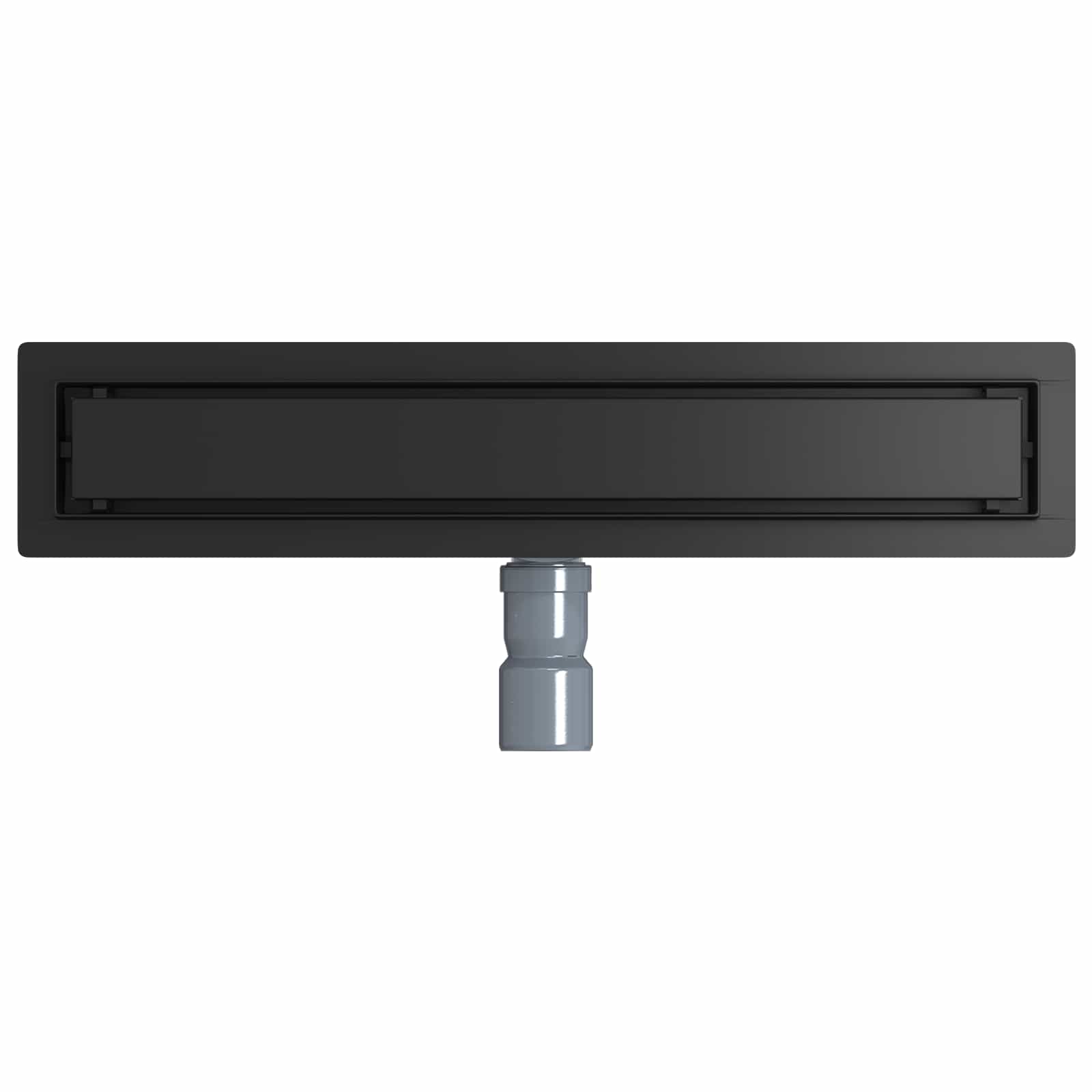 Tuš kanal 2-u-1 sa 360° sifonom Crna 50 cm Nehrđajući čelik 304