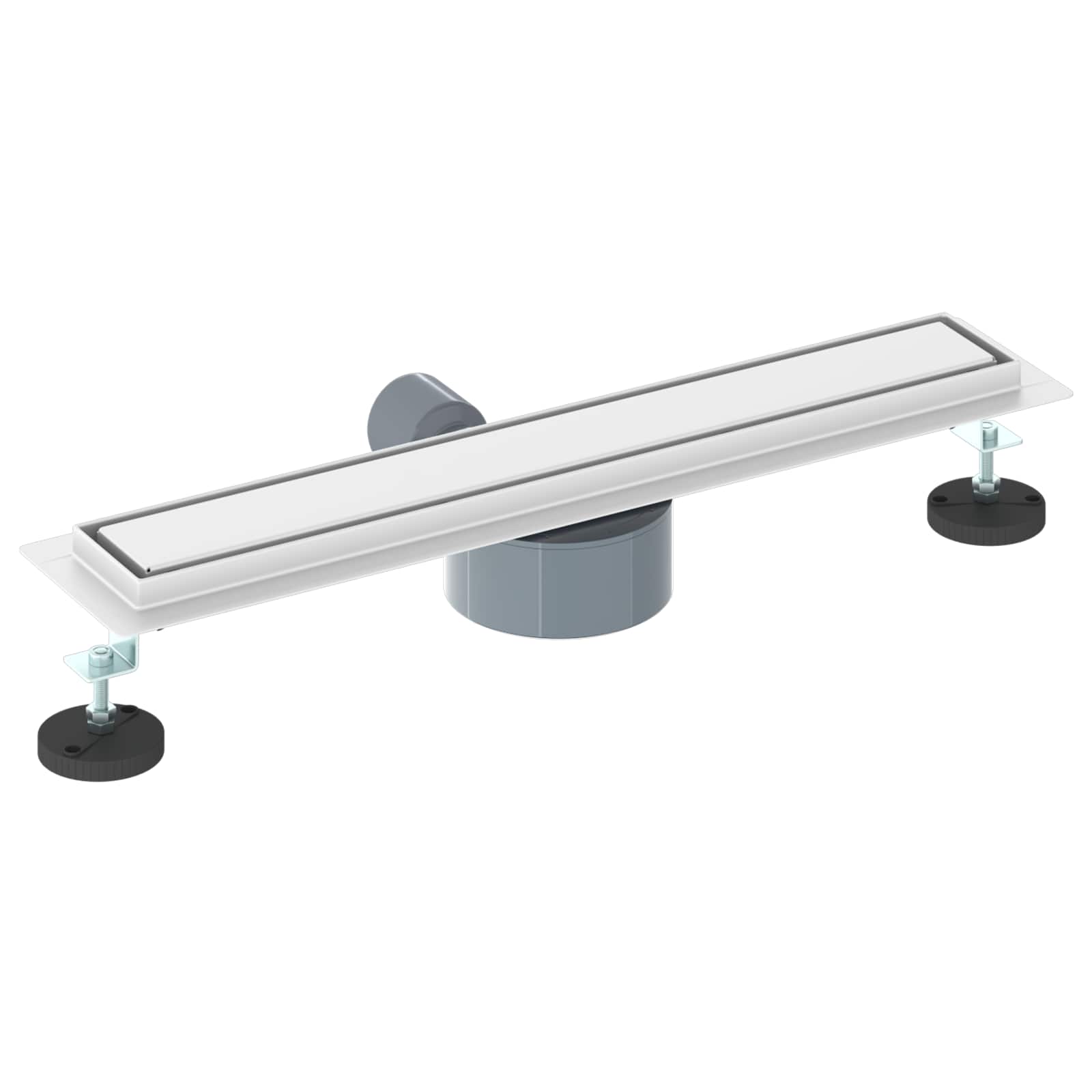 Tuš kanal 2-u-1 sa 360° sifonom Srebrno 54 x 11 x 9,5 cm