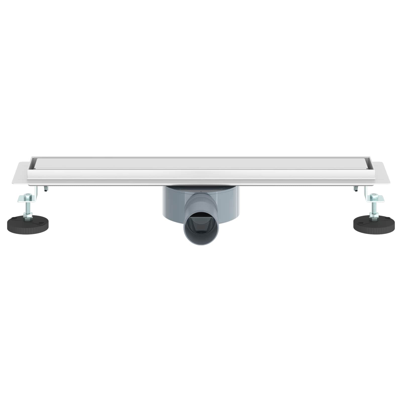 Tuš kanal 2-u-1 sa 360° sifonom Srebrno 54 x 11 x 9,5 cm