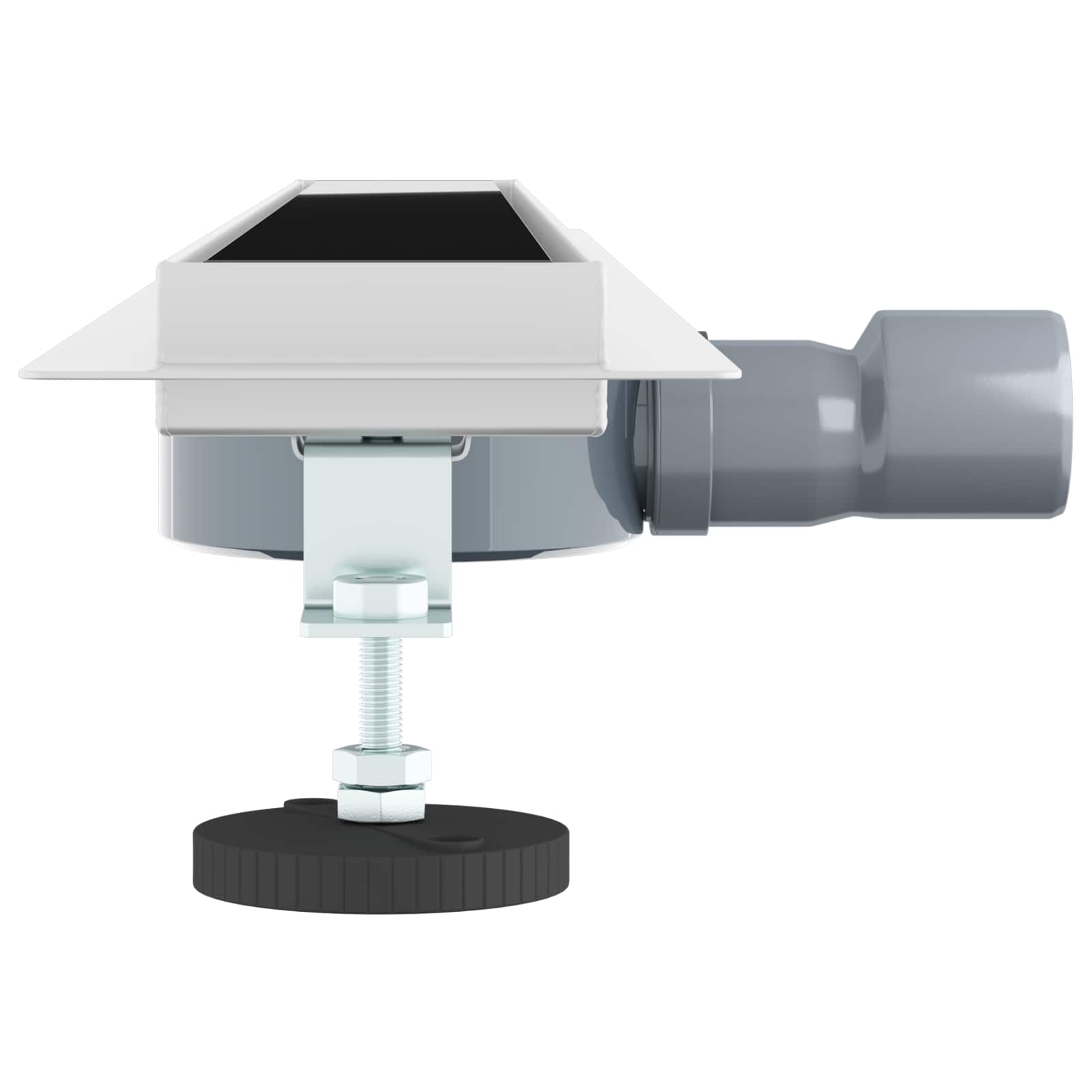Odvod za tuš s staklenim poklopcem i 360° sifonom Crna 80 cm
