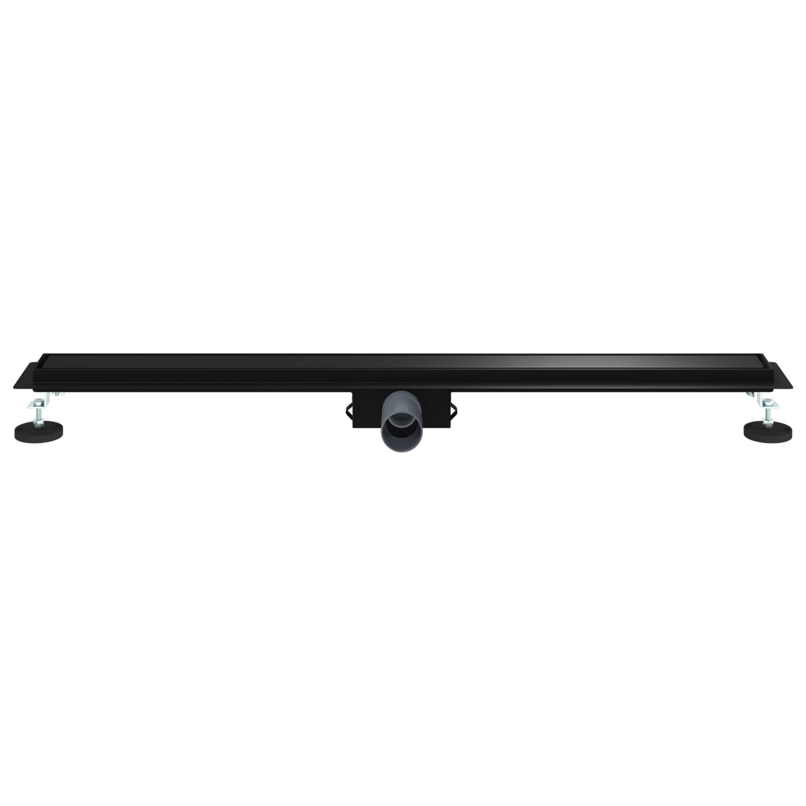 2 u 1 odvod za tuš Crna 90 cm Nehrđajući čelik 304