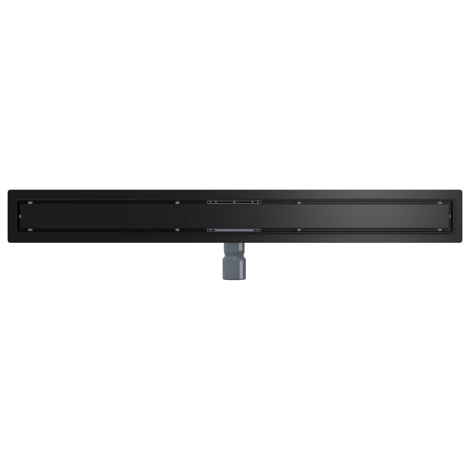 2 u 1 odvod za tuš Crna 90 cm Nehrđajući čelik 304