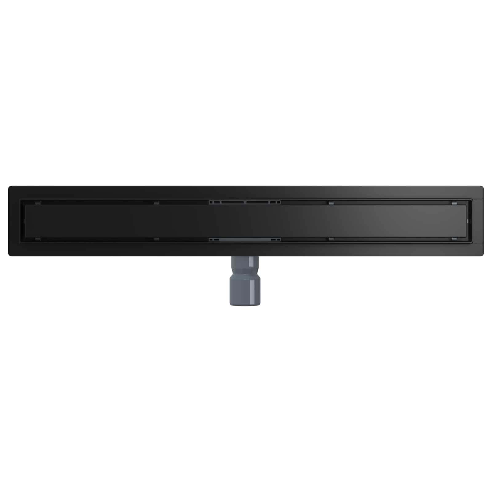 2 u 1 odvod za tuš Crna 80 cm Nehrđajući čelik 304
