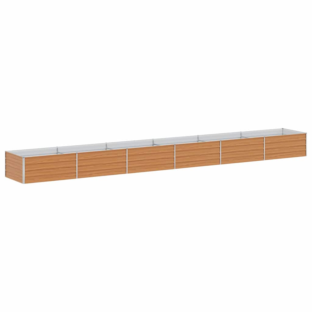 Povišena vrtna gredica Svijetlosmeđa 600 x 80 x 45 cm