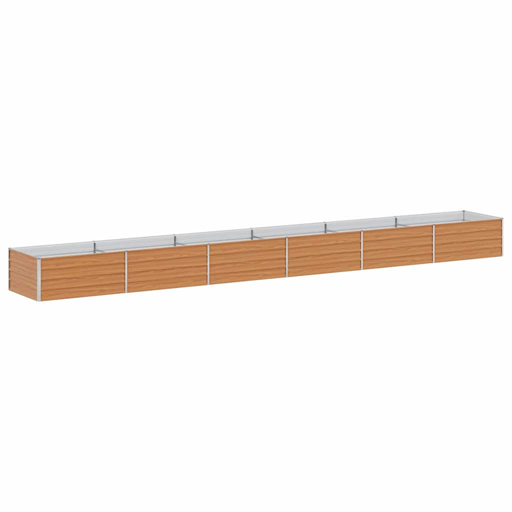 Povišena vrtna gredica Svijetlosmeđa 600 x 80 x 45 cm