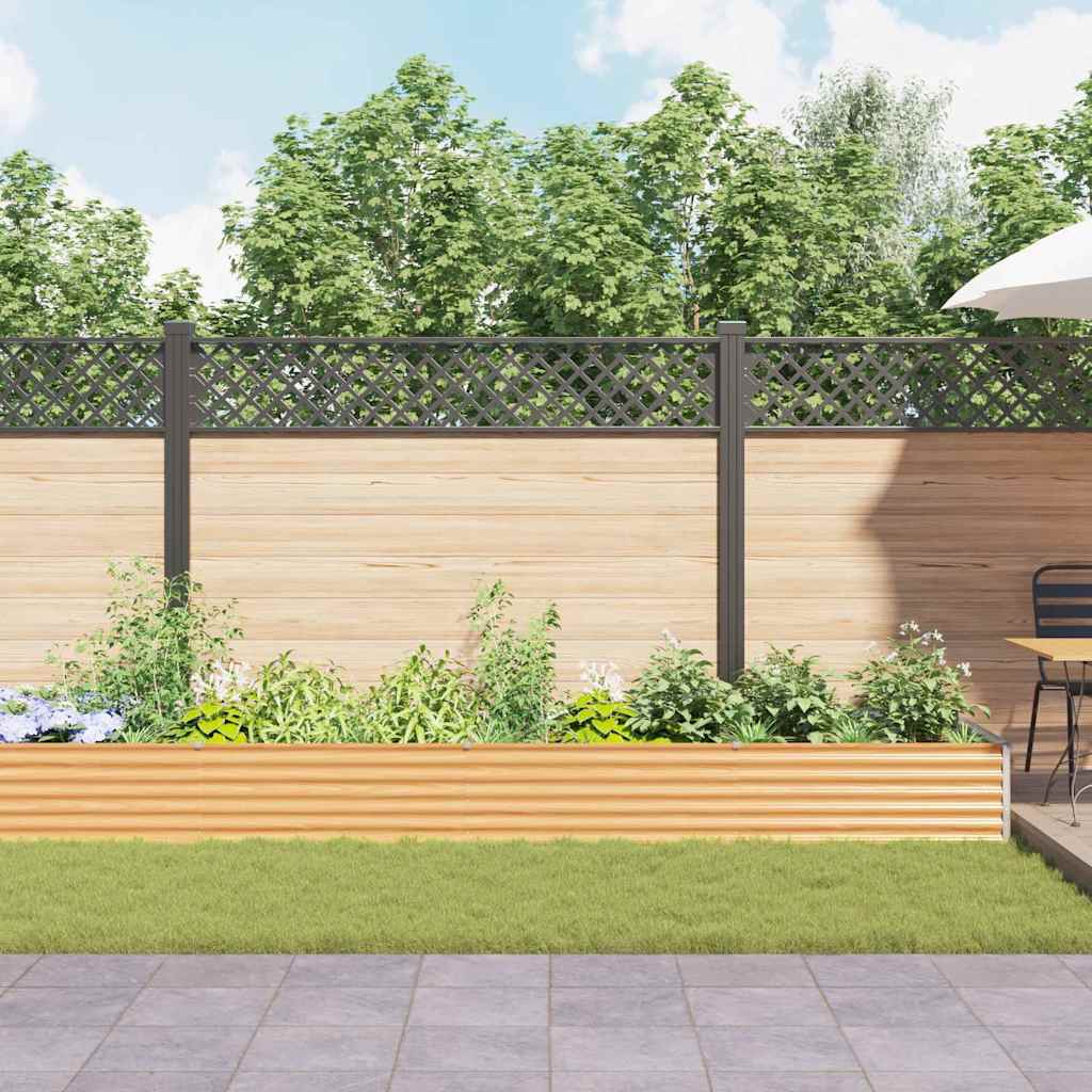 Povišena vrtna gredica 582 x 100 x 36 cm Cinkani čelik