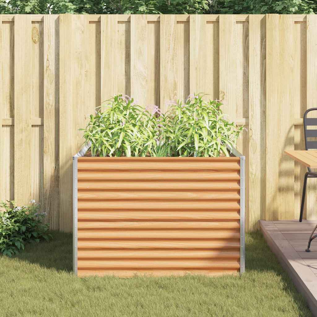 Povišena vrtna gredica 98 x 100 x 68 cm Cinkani čelik