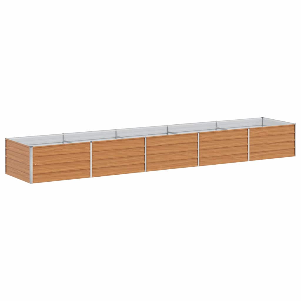 Povišena vrtna gredica Svijetlosmeđa 400 x 80 x 45 cm