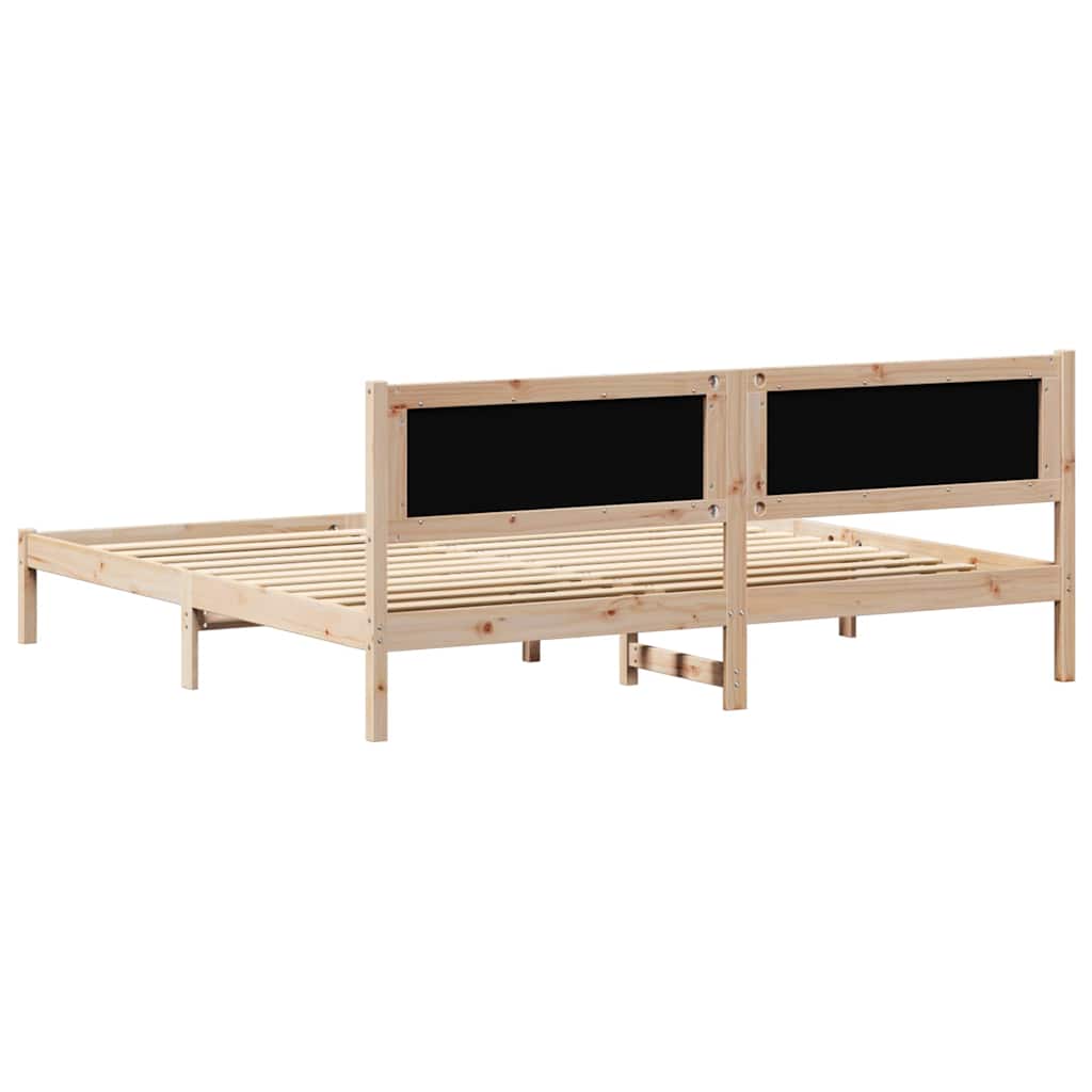 Krevetna konstrukcija s uzglavljem Tamno siva 200 x 200 cm