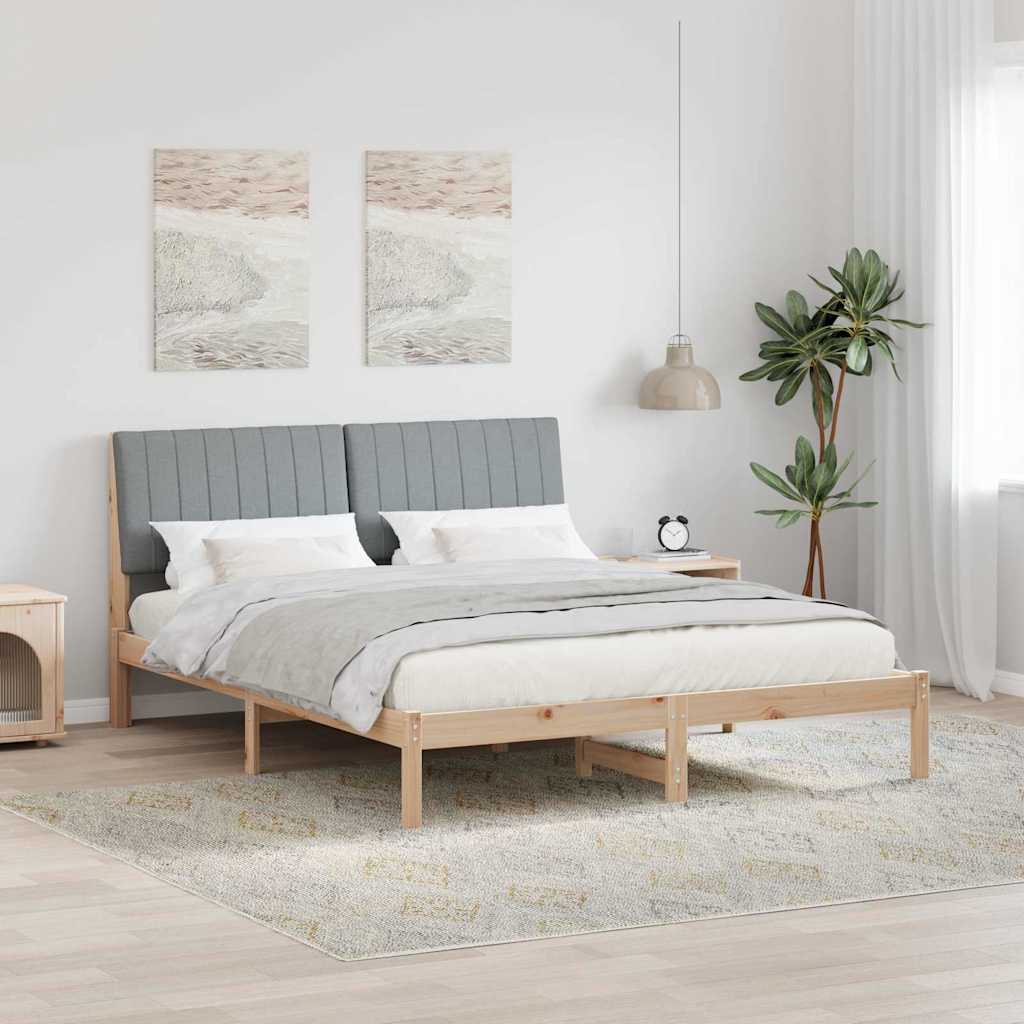 Krevetna konstrukcija Smeđa 160 x 200 cm Čvrsto borovo drvo