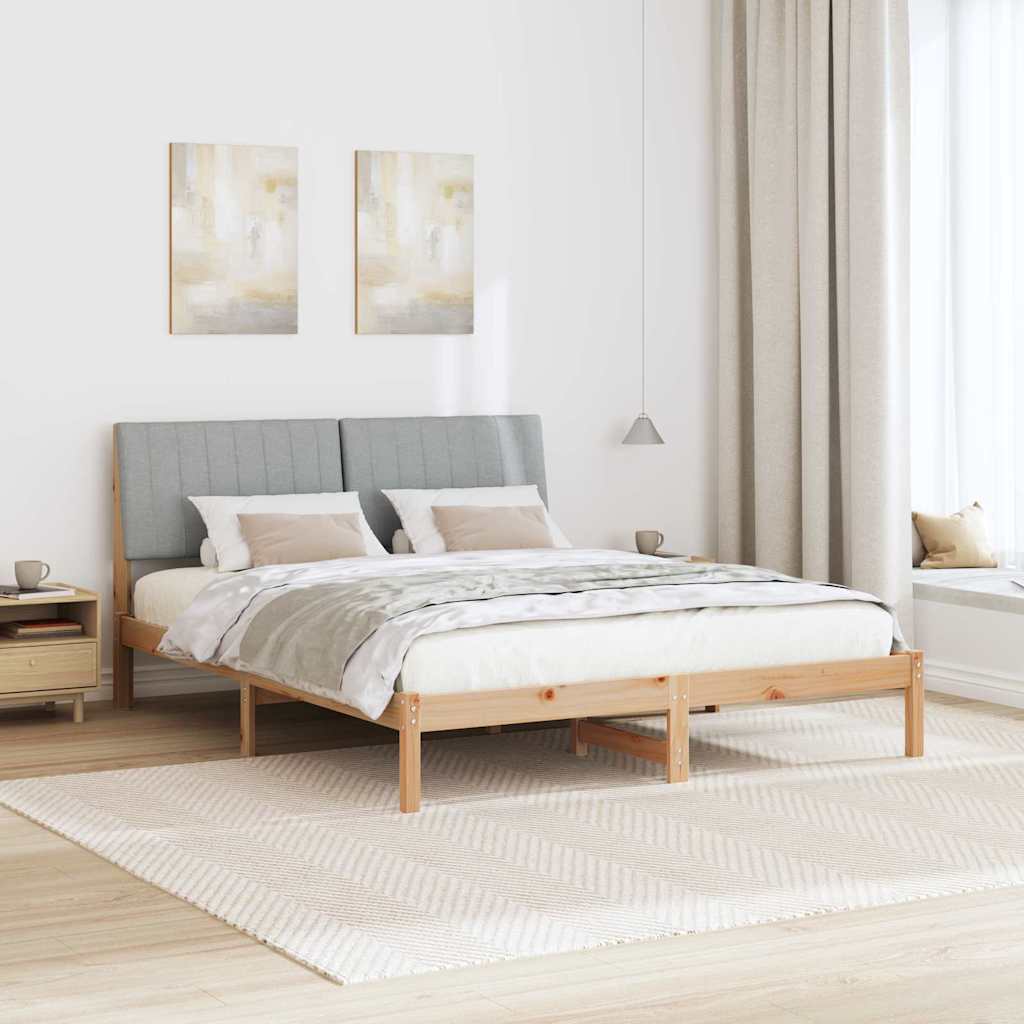 Krevetna konstrukcija Smeđa 160 x 200 cm Čvrsto borovo drvo