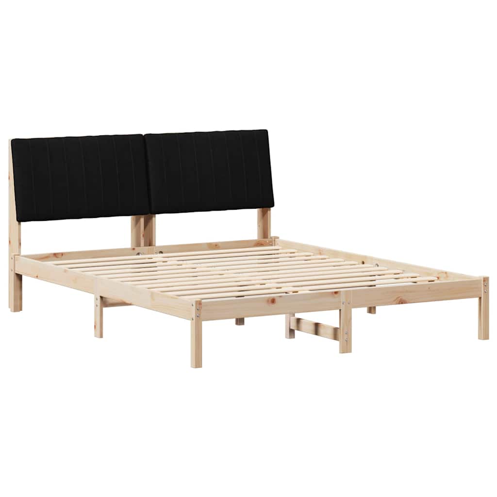 Krevetna konstrukcija Smeđa 160 x 200 cm Čvrsto borovo drvo