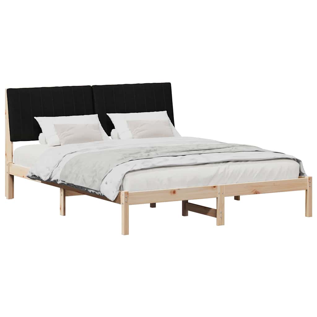 Krevetna konstrukcija Smeđa 160 x 200 cm Čvrsto borovo drvo