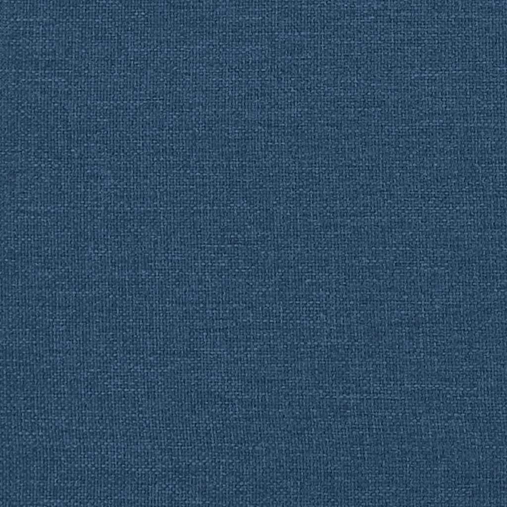 Kutni krevetni okvir s madracem s uzglavljem 2 pcs Plava Baršun