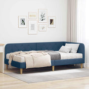 Kutni okvir kreveta Plava 90 x 200 cm tkanina