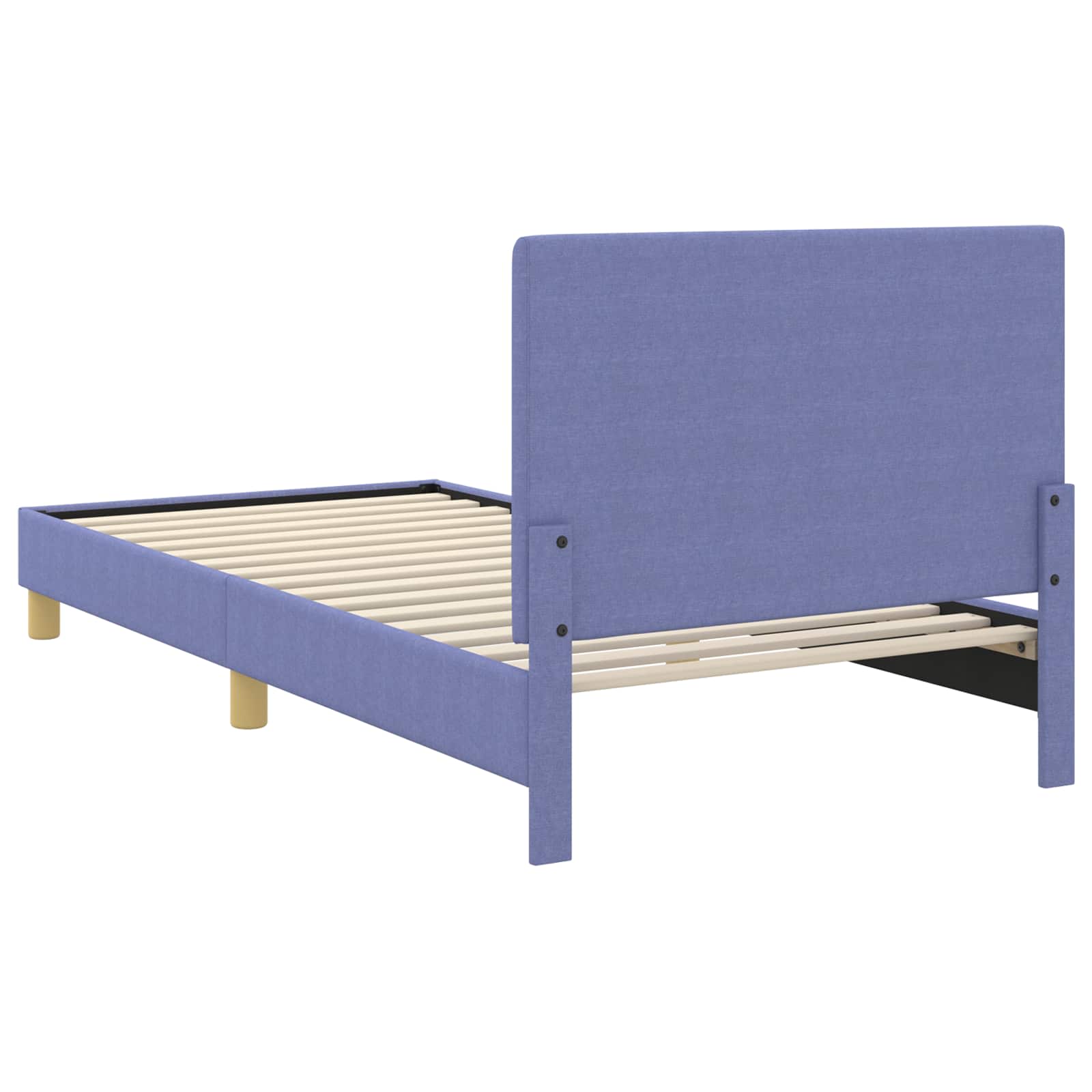 Krevet za djecu s uzglavljem Traper plava 80 x 200 cm tkanina
