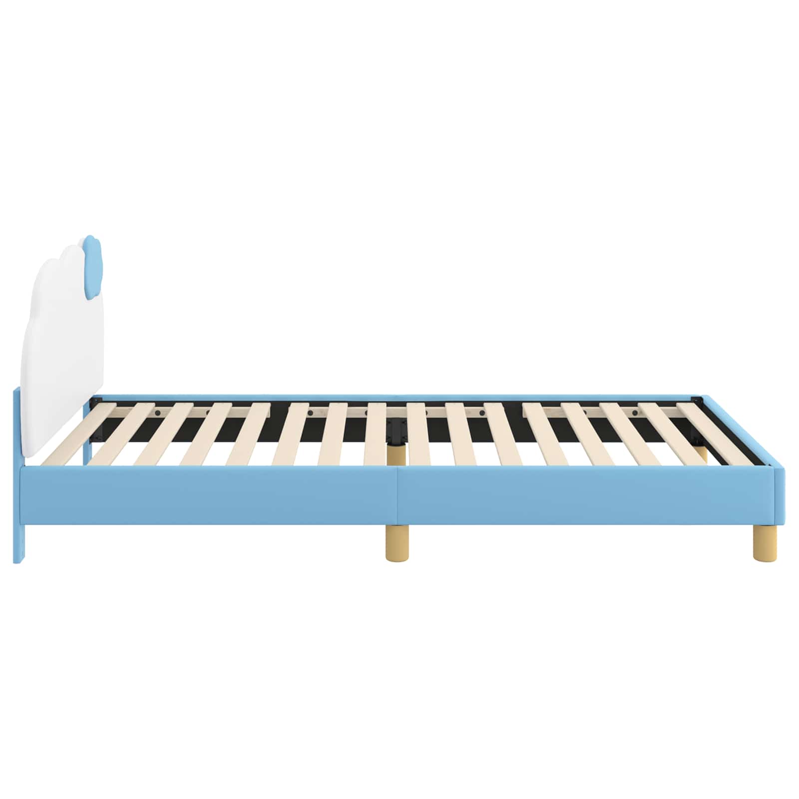 Krevet za djecu s uzglavljem s uzglavljem Plava 80 x 200 cm PU