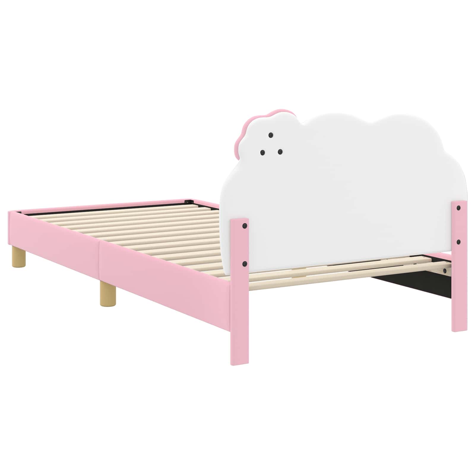 Krevet za djecu s uzglavljem Ružičasta 90 x 200 cm PU